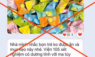 Thông tin "Bệnh viện 105 xét nghiệm kẹo dương tính với chất cấm" là không chính xác