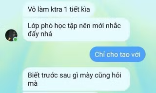 Nam sinh được lớp phó học tập tận tâm chỉ bài nhưng khi nhận điểm thì "ngậm ngùi cay đắng"