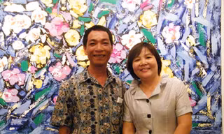 Vợ chồng họa sĩ 'viết' giao hưởng