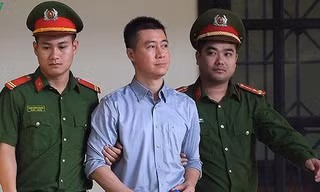 Phan Sào Nam tại tòa sơ thẩm năm 2018.
