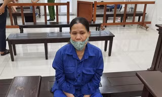 Bị cáo Nguyễn Thị Xuyến tại tòa.