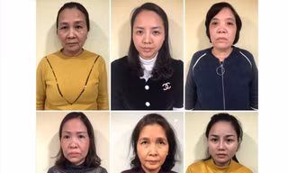 Các đối tượng trong đường dây đánh bạc sử dụng công nghệ cao ở Hải Phòng, ảnh: DX.
