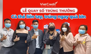 Hơn 350 khách hàng VietCredit trúng xe máy, tivi, tủ lạnh…đợt cuối cùng