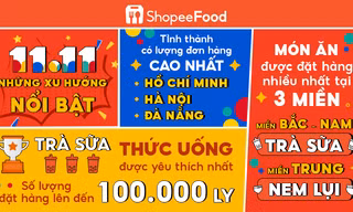 Sự kiện 'ShopeeFood 11.11' mang đến siêu tiệc cho hàng triệu người dùng và đối tác