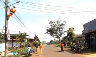 Nguồn điện kéo về tận nơi, buôn làng Đắk Nông bừng sáng