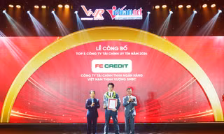 FE CREDIT khẳng định vị thế dẫn đầu trong Top 5 Công ty Uy tín Ngành Tài chính năm 2024