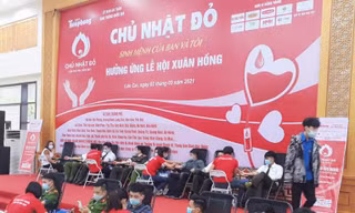 Chủ nhật Đỏ 2021 tại tỉnh Lào Cai vượt chỉ tiêu đề ra ban đầu