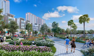 Khai Sơn City cất nóc - khách hàng hài lòng nhờ tiến độ và hạ tầng tiện ích