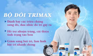 Bộ đôi Trimax kết hợp trong uống ngoài thoa giúp cải thiện các triệu chứng của trĩ