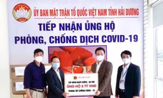 Tập đoàn Nam Cường ủng hộ Tỉnh Hải Dương 5 tỷ đồng chống dịch COVID-19