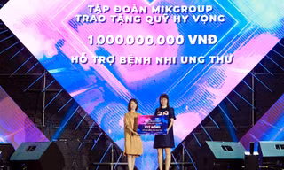 MIKGroup tiếp tục hành trình thắp sáng 'mặt trời hy vọng' cho 'chiến binh nhí'