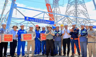 Dự án đường dây 500kV mạch 3: Hoàn thành nhiều hạng mục khó