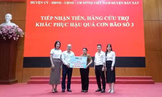 BIC ủng hộ 100 triệu đồng hỗ trợ người dân huyện Bát Xát khắc phục hậu quả bão Yagi