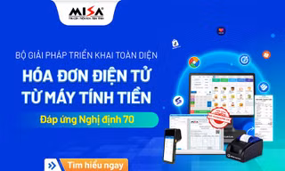Bộ giải pháp MISA giúp hộ khoán đáp ứng quy định xuất hóa đơn điện tử trên máy tính tiền theo Nghị định 70