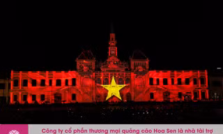 Hoa Sen đồng hành Vietsoftpro tạo nên bữa tiệc 3D Mapping đặc sắc tại TP.HCM