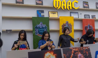 Học sinh thích thú khi được trải nghiệm tại chương trình MAAC Open day 2020