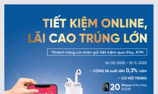 Gửi tiết kiệm online trúng iPhone 11 Pro Max