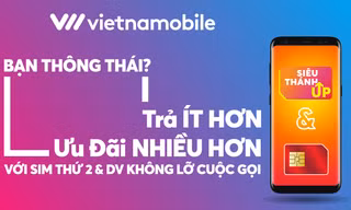 Vietnammobile trở thành nhà mạng đầu tiên trên thị trường định vị là sim thứ 2