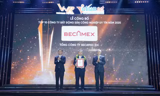 Becamex IDC 5 năm liên tiếp đứng đầu danh sách TOP 10 công ty bất động sản công nghiệp uy tín
