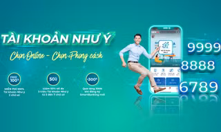 Miễn phí chọn số tài khoản như ý trên BIDV SmartBanking