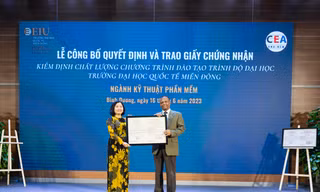 Đại học Quốc tế Miền Đông nhận kiểm định chất lượng 5 chương trình đào tạo 
