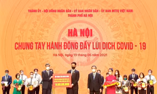 Tập đoàn Tân Hoàng Minh ủng hộ 20 tỷ đồng, quyết tâm cùng Hà Nội đẩy lùi dịch COVID-19