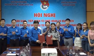 Đoàn Thanh niên TKV tiếp nhận Đoàn Thanh niên Công ty CP Tư vấn đầu tư mỏ và công nghiệp từ Quận Đoàn Hà Đông