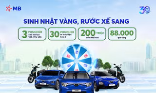 MB triển khai chương trình gửi tiền 'Sinh nhật vàng – Rước xế sang', trị giá lên đến 12 tỷ đồng