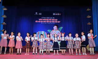 Cuộc thi nhận được sự hưởng ứng tích cực của các em học sinh