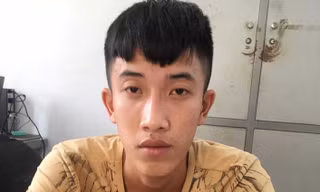 Đối tượng Võ Văn Mỹ tại cơ quan công an. Ảnh: CACC