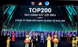 Công ty dịch vụ bảo vệ Hoa Sen nhận giải thưởng Sao Vàng đất Việt 2024