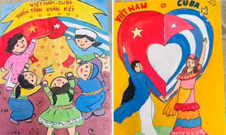 Những nét vẽ tươi tắn về tình hữu nghị hai nước Việt Nam - Cuba