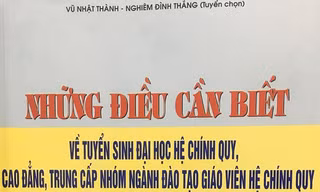 Cuốn những điều cần biết về tuyển sinh được NXB Giáo dục Việt Nam chính thức phát hành tại hệ thống các nhà sách của NXB trên toàn quốc