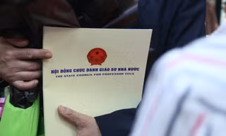Xét công nhận giáo sư, phó giáo sư 2019: Một ứng viên giáo sư xin rút