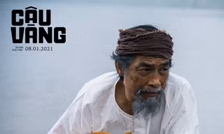 Nghệ sĩ Viết Liên và chú chó trong vai Cậu Vàng