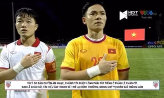 Lãnh đạo Bộ lên tiếng về việc ngắt âm thanh Quốc ca.