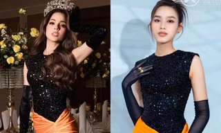 Hoa hậu Đỗ Thị Hà và Miss Grand Luciana Fusster mặc "đụng hàng"
