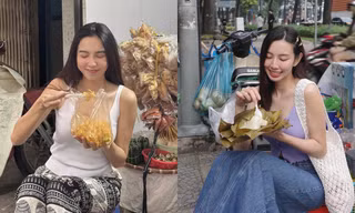 Thùy Tiên xứng danh "Hoa hậu bình dân", rất mê món ăn đường phố