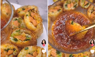 Góc yêu bếp: Sáng tạo với món bánh tráng cơm nguội ngon nhức nách, làm cực đơn giản!