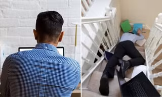 Nhân viên trượt ngã khi đi từ giường tới bàn làm việc ở nhà, tòa án bắt công ty bồi thường