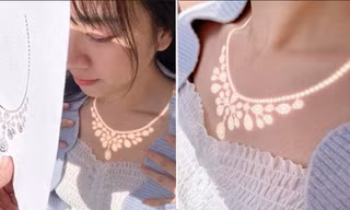 Chàng trai làm “dây chuyền ánh sáng” tặng người yêu, ai nhìn cũng ngưỡng mộ