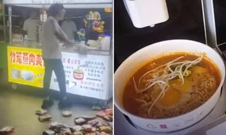 Bị chủ quán mì tỏ thái độ coi thường, khách hàng trả đũa bằng hành động rất “độc lạ”