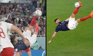 Vì sao bàn thắng tuyệt đẹp của cầu thủ Pháp Olivier Giroud bị hủy dù VAR không can thiệp?