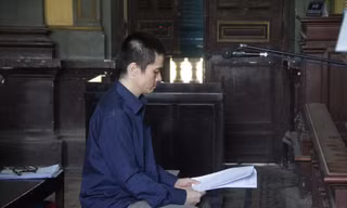 Nguyên Giám đốc Cty Thiện Linh - bị cáo Huỳnh Công Thiện vừa bị tuyên án tù chung thân. Ảnh: Tân Châu