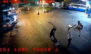  Bắt 2 nghi phạm chém người dã man tại cây xăng