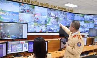 'Mắt thần' giám sát giao thông giúp người dân đi lại thuận tiện dịp Tết