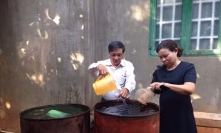 Lãnh đạo xã Hòa Thắng kiểm tra nước nhà bà Sửu