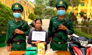 Đối tượng Trần Thị Lụa cùng tang vật liên quan bị thu giữ