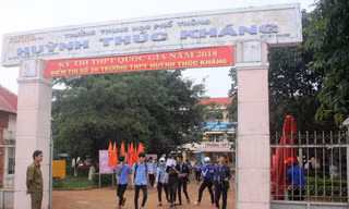 Điểm trường THPT Huỳnh Thúc Kháng nơi ông Mai Xuân Khiêm thi THPT Quốc gia