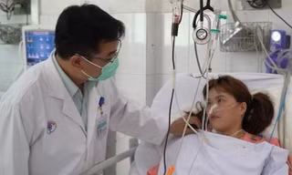 Người phụ nữ hồi phục tốt sau hơn một tuần được điều trị.